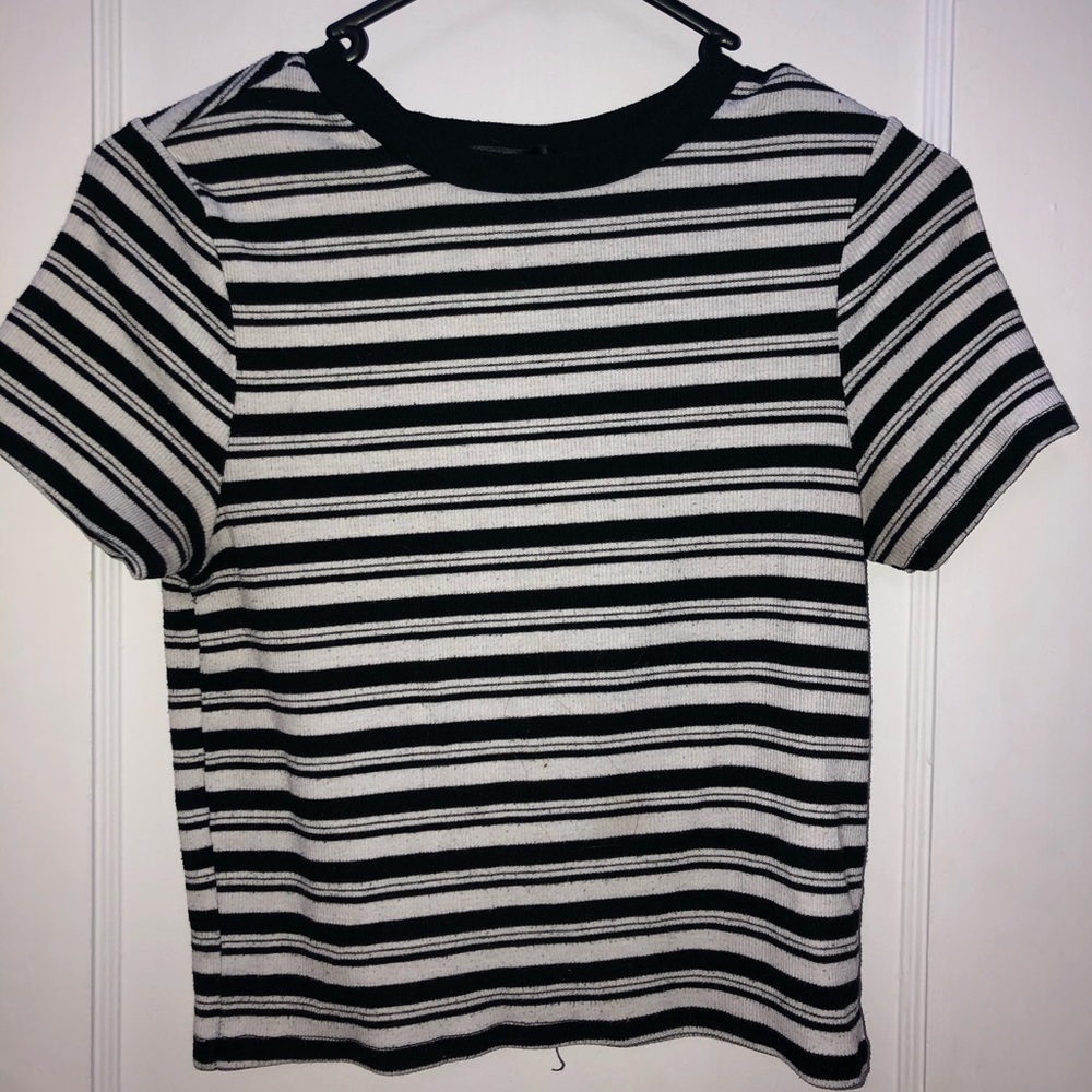 Bluenotes Black and White stripped T-Shirt